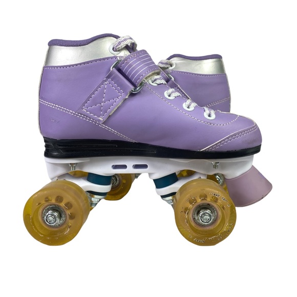Roller Skates Pacer Comet 500 Lavender And White Light Up Wheels Size 2 - Picture 6 of 9